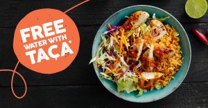 DEAL: Oporto - Free Water with Chicken Taca Bowl (until 18 February) 3