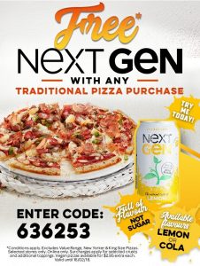 DEAL: Domino's Free Next Gen Drink with Traditional Pizza (until 16 February) 3