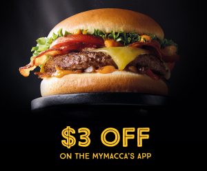 DEAL: McDonald’s - $3 off any Gourmet Creations Burger on mymacca's app (until September 23) 3
