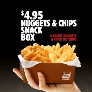 DEAL: Hungry Jack's $4.95 6 Nuggets & Chips Snack Box 2
