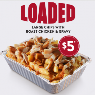 DEAL: Red Rooster $5 Loaded Chips with Roast Chicken & Gravy 5