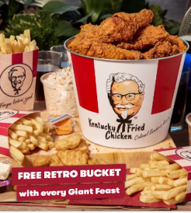NEWS: KFC - Free Metal Retro Bucket with Giant Feast 3