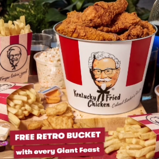 NEWS: KFC - Free Metal Retro Bucket with Giant Feast 1