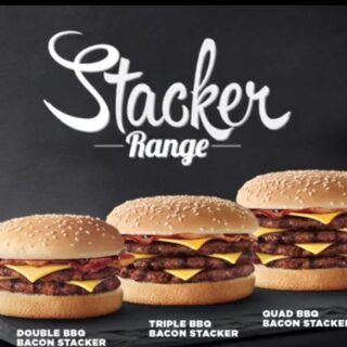 NEWS: Hungry Jack's BBQ Bacon Stacker (Double, Triple or Quadruple) 6 NEWS: Hungry Jack's BBQ Bacon Stacker (Double, Triple or Quadruple) 6
