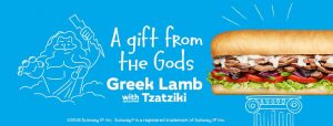 NEWS: Subway Greek Lamb with Tzatziki Sub 3