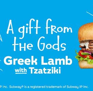NEWS: Subway Greek Lamb with Tzatziki Sub 7