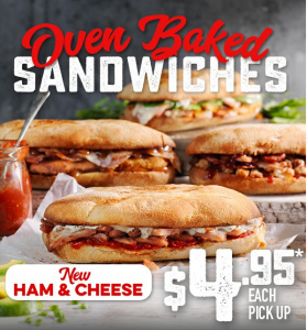 DEAL: Domino's $4.95 Ham & Cheese Oven Baked Sandwich 3