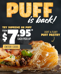 DEAL: Domino's $7.95 Supreme with Puff Pastry Crust 3