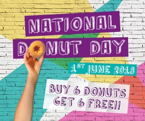 DEAL: Donut King - Buy 6 Cinnamon Donuts Get 6 Free on 1 June (National Donut Day) 5
