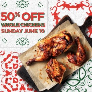 DEAL: Oporto - 50% off Whole Chicken for Flame Rewards Members (Sunday 10 June 2018) 4