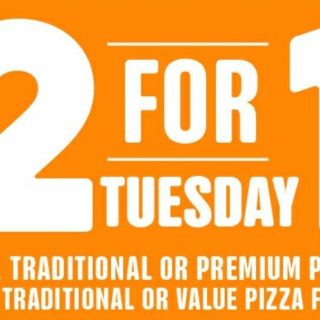 DEAL: Domino's 2 For 1 Tuesdays - Buy One Get One Free Pizzas at Participating Stores (29 June 2021) 1