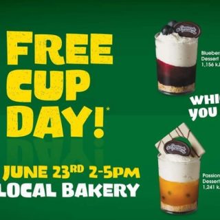 DEAL: The Cheesecake Shop - Free Dessert Cup on Free Cup Day (Saturday 23 June) 1