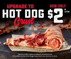 DEAL: Domino's Hot Dog Crust now $2 (was $3.95) 3