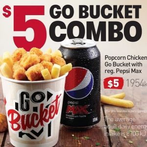 DEAL: KFC $5 Go Bucket & Drink (selected stores) 18