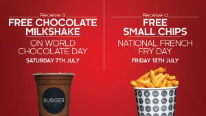 DEAL: Burger Project - Free Chocolate Milkshake on 7 July 3