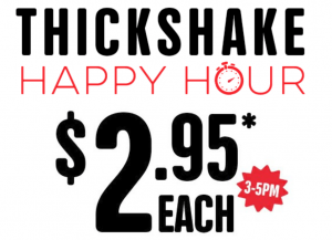 DEAL: Domino's $2.95 Thickshakes (3-5pm) 3