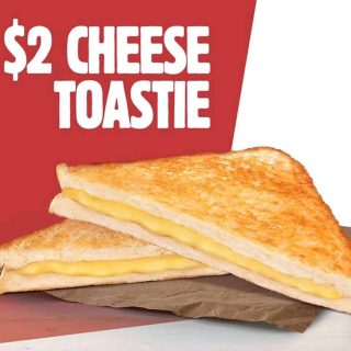 DEAL: Hungry Jack's $2 Cheese Toasties 3 DEAL: Hungry Jack's $2 Cheese Toasties 3