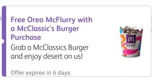DEAL: McDonald’s - Free Oreo McFlurry with McClassic's Burger Purchase using mymacca's app (until July 16) 3