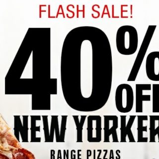 DEAL: Domino's 40% off New Yorker Pizzas (16 August) 2 DEAL: Domino's 40% off New Yorker Pizzas (16 August) 2