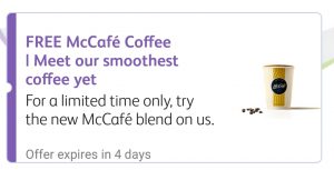 DEAL: McDonald’s - Free McCafe Coffee on mymacca's app (starts July 23) 3