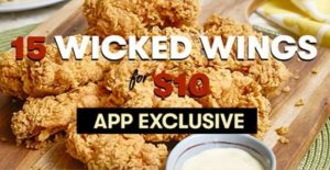DEAL: KFC - 15 Wicked Wings for $10 with App (4-8 July 2019) 3