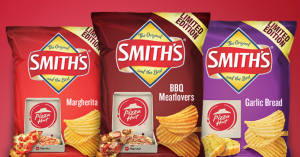 NEWS: Smith's Chips Pizza Hut Flavours (Garlic Bread, BBQ Meatlovers, Margherita) 3