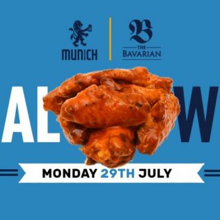 DEAL: The Bavarian / Munich Brahaus / BEERHAUS - 10c Wings with Drink Purchase on Monday 29 July 2019 4