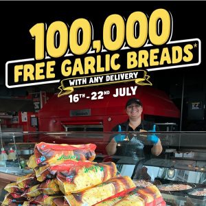 DEAL: Domino's - 100,000 Free Garlic Breads Giveaway with Deliveries from 16-22 July 3