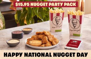 DEAL: KFC $15.95 Nuggets Party Pack - 30 Nuggets & 2 Large Chips (19 August on KFC App) 3