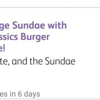 DEAL: McDonald's - Free Large Sundae with McClassics Burger using mymacca's app (until August 13) 2