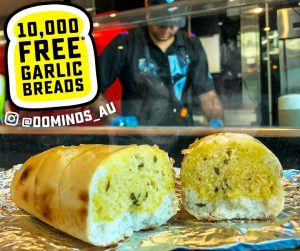 DEAL: Domino's - 10,000 Free Garlic Breads Giveaway on 27 September 3