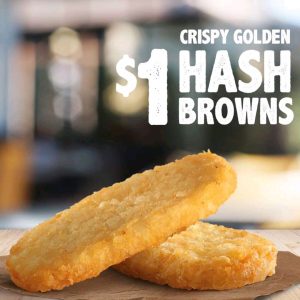 DEAL: Hungry Jack's - $1 Hash Brown until 11am Daily 3