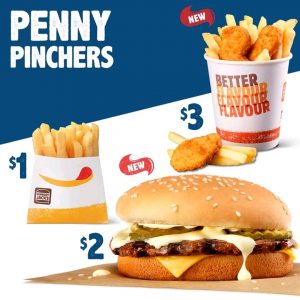 DEAL: Hungry Jack's New Penny Pinchers Menu from 16 October 2018 3