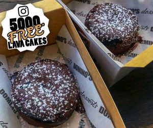 DEAL: Domino's - 5,000 Free Choc Lava Cake Giveaway on 26 October 3