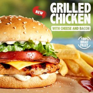 NEWS: Hungry Jack's New Grilled Chicken Burger with Cheese and Bacon 3