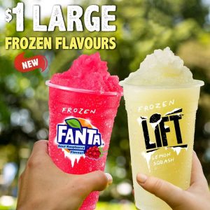DEAL: Hungry Jack's $1 Frozen Fanta Sour Raspberry & Frozen Lift 3