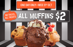 DEAL: Muffin Break - $2 Muffins on 31 October 2019 3