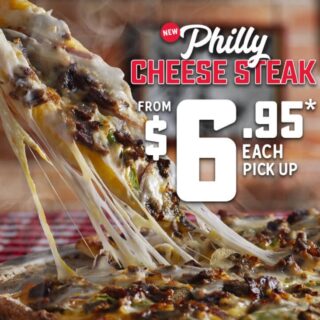 DEAL: Domino's $6.95 Philly Cheesesteak Pizza 3 DEAL: Domino's $6.95 Philly Cheesesteak Pizza 3