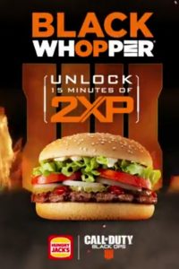 NEWS: Hungry Jack's Black Whopper with Black Ops 4 Double XP 3