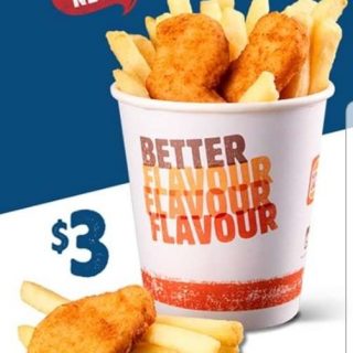 DEAL: Hungry Jack's $3.50 Nuggets Carry Cup 3