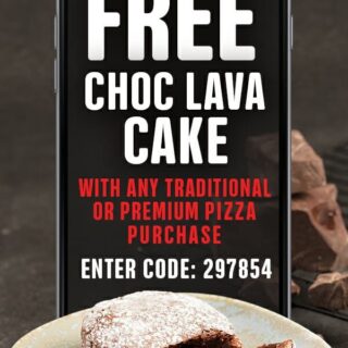 DEAL: Domino's Offers App - Free Choc Lava Cake with Traditional/Premium Pizza (3 October) 5 DEAL: Domino's Offers App - Free Choc Lava Cake with Traditional/Premium Pizza (3 October) 5