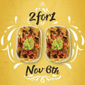 DEAL: Guzman Y Gomez - Buy One Get One Free Nachos on World Nachos Day (6 November 2018) 3