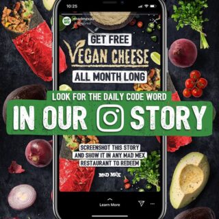 DEAL: Mad Mex - Free Vegan Cheese in November 8