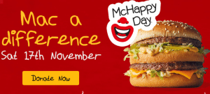 NEWS: McDonald’s McHappy Day - $2 Donated from Every Big Mac Sold 27 NEWS: McDonald’s McHappy Day - $2 Donated from Every Big Mac Sold 1