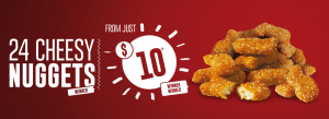 DEAL: Red Rooster - 24 Cheesy Nuggets for $10 8 DEAL: Red Rooster - 24 Cheesy Nuggets for $10 1