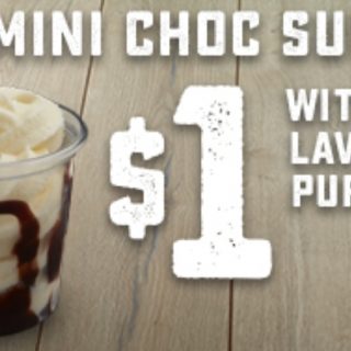 DEAL: Domino's Offers App - $1 Mini Choc Sundae with Choc Lava Cake purchase (6 November) 10 DEAL: Domino's Offers App - $1 Mini Choc Sundae with Choc Lava Cake purchase (6 November) 10