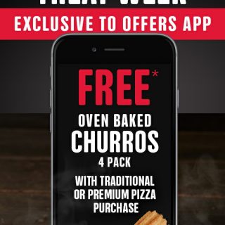 DEAL: Domino's Offers App - Free Churros 4 Pack with Traditional/Premium Pizza (11 November) 6 DEAL: Domino's Offers App - Free Churros 4 Pack with Traditional/Premium Pizza (11 November) 6