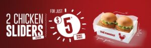 DEAL: Red Rooster - 2 Chicken Sliders for $5 6 DEAL: Red Rooster - 2 Chicken Sliders for $5 1