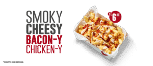DEAL: Red Rooster $6.99 Smoky Cheese and Bacon Chicken Loaded Chips 6 DEAL: Red Rooster $6.99 Smoky Cheese and Bacon Chicken Loaded Chips 1