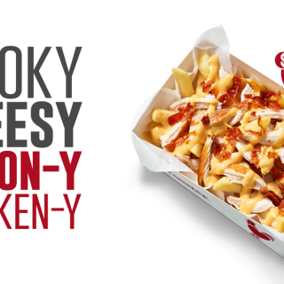 DEAL: Red Rooster $6.99 Smoky Cheese and Bacon Chicken Loaded Chips 2
